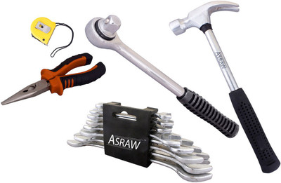Asraw Hand Tool Kit(13 Tools), Multicolor
