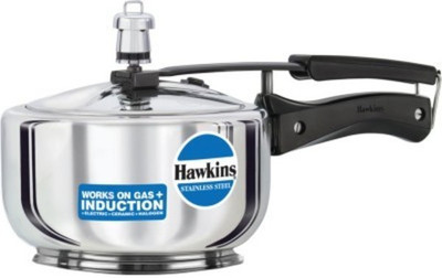 Hawkins Stainless Steel 2 L Pressure Cooker with Induction Bottom(Stainless Steel)