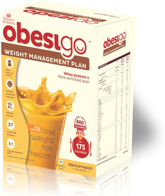 Obesigo BLCD MANGO 50 GM BOX Whey Protein(350 g, Mango)