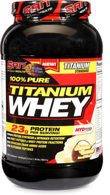 SAN 100% Pure Titanium Whey 2lbs Whey Protein(901 g, Banana Coconut)