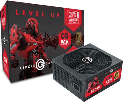 Circle CG 550W MODULAR 80 PLUS BRONZE 550 Watts PSU(Black)