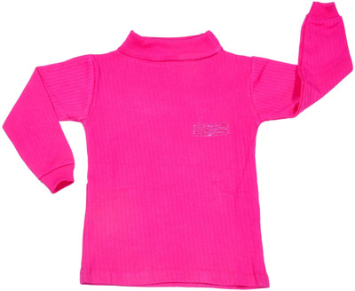 Hey Baby Turtle Neck Striped Baby Boys & Baby Girls Pullover, Pink