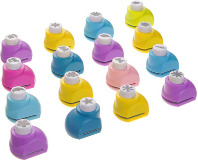 Neo Gold Leaf Punches & Punching Machines(Set Of 16, Multicolor)