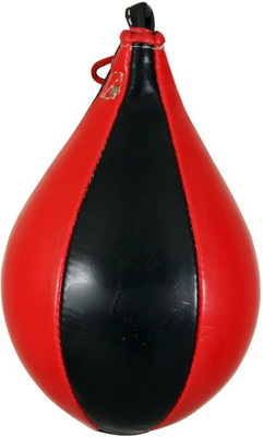 FACTO POWER Leather Black and Red Speed Bag(Large, 40 kg)