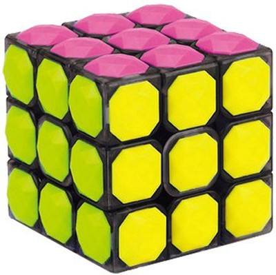 Gamcube (Tm) Transparent Yj Carat Diamond Shape 3X3X3 62Mm Tiled Magic Cube Puzzle(1 Pieces)
