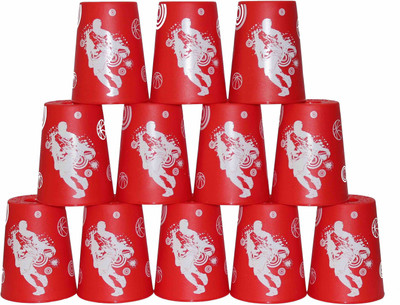 Y & J Stacking Cups with Bag - Red(1 Pieces)