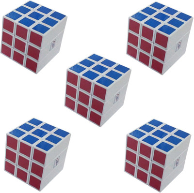 Sae Fashions 3 X 3 RUBIKS CUBE SET OF 5(5 Pieces)