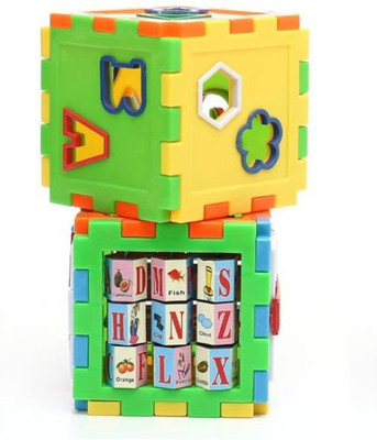 Shop & Shoppee Play And Learn All In One Cubes Game(12 Pieces)