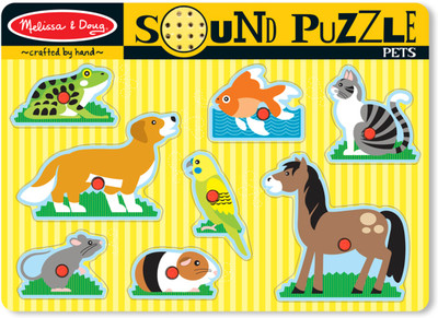 Melissa & Doug Pets Sound Puzzle(8 Pieces)