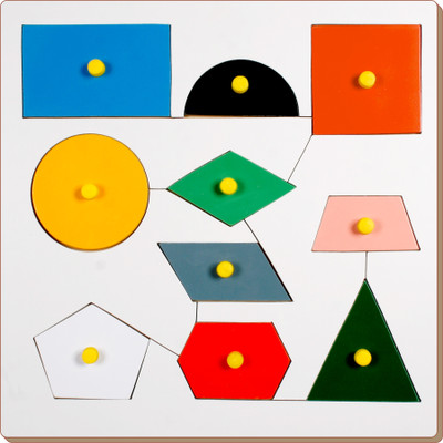 Little Genius Insert Shape Board Big with Knob(10 Pieces)