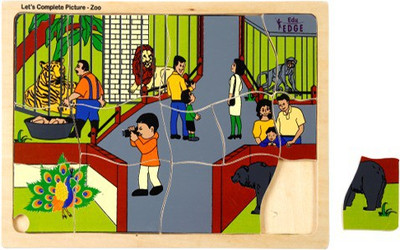 Eduedge Let'S Complete Picture - Zoo(13 Pieces)