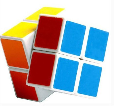 Emob 2x2 Rubik Magic Puzzle Neon Colors High Speed Cube(1 Pieces)