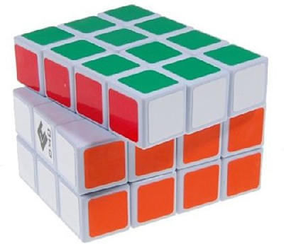 Cube4You White Cuboid Puzzle Cube Twisty Puzzle C4U New 4X3X3(1 Pieces)