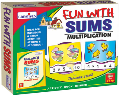 Creative Educational Aids Fun with Sums - Multiplication(90 Pieces)