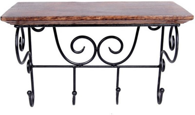 Onlineshoppee Wooden Wall Shelf(Number of Shelves - 1, Brown)