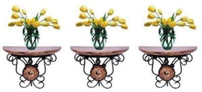 Desi Karigar Wooden Wall Shelf(Number of Shelves - 3)