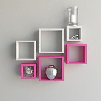Desi Karigar MDF Wall Shelf(Number of Shelves - 6)
