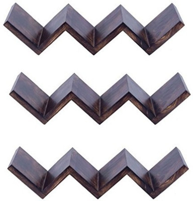 SG Wooden Wall Shelf(Number of Shelves - 3, Multicolor)