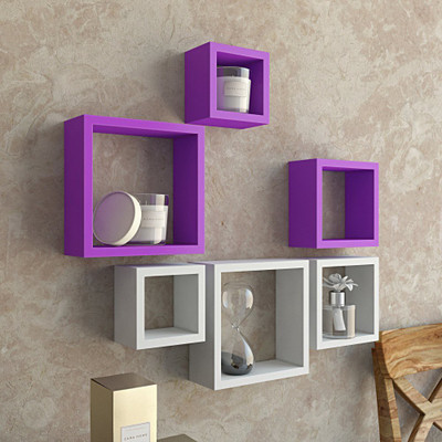 Desi Karigar MDF Wall Shelf(Number of Shelves - 6)