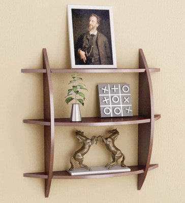 Desi Karigar MDF Wall Shelf(Number of Shelves - 3)