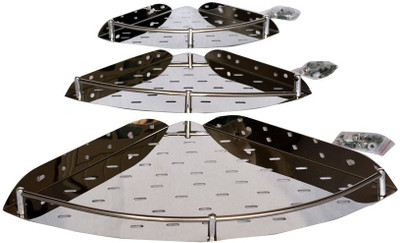Hallmarc Set of 3 Corner Shelves Stainless Steel Wall Shelf(Number of Shelves - 3, Silver)
Hallmarc Set of 3 Corner Shelves Stainless Steel Wall Shelf(Number of Shelves - 3, Silver)