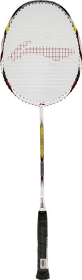 Li-Ning Ss21 White, Black Strung Badminton Racquet(S2, 84 g), Black;white