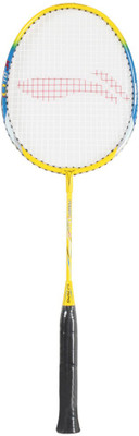 Li-Ning PowerQ10JR Yellow, Blue Strung Badminton Racquet(S2, 80 g), Blue;yellow