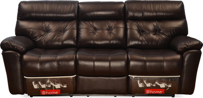 @home by Nilkamal Half-leather Powered Recliners(Finish Color - Dark Brown)