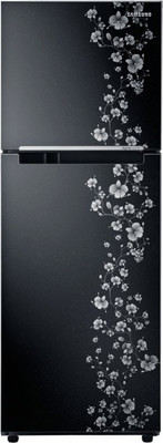Samsung 253 L Frost Free Double Door 3 Star Refrigerator(Orcherry Pearl Black, RT27JARMABX/TL)