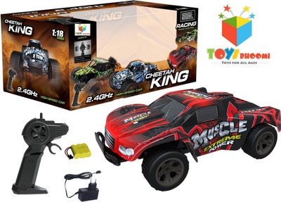 Toys Bhoomi CHEETAH KING 2.4GHz 1:18 EXTREME POWER High Speed RC Muscle Drift Car with Pistol grip remote(Red)
Toys Bhoomi CHEETAH KING 2.4GHz 1:18 EXTREME POWER High Speed RC Muscle Drift Car with Pistol grip remote(Red)