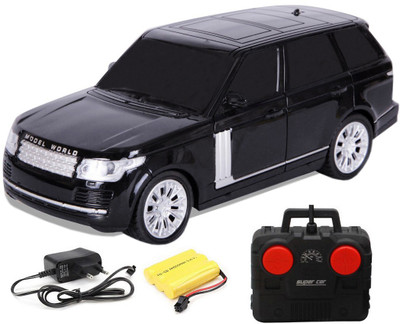 Flipzon RC Range Rover Super Simulation Racing Rechargeable Toy Car 1:16 (Black)(Black)