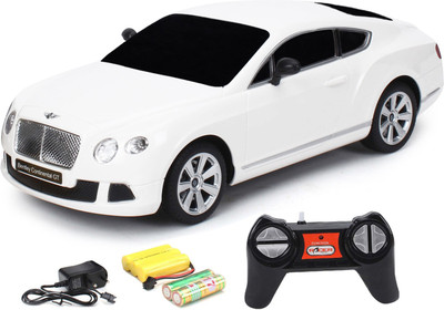 Flipzon RC Bentley Continental GT 1:24 Rechargeable Toy Car(White)