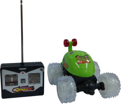 FAB 5 Chotta Bheem Remote Control Stunt Car(Green)