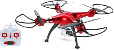 Shrih HD Camera Altitude Hold WiFi FPV Drone(Red)
