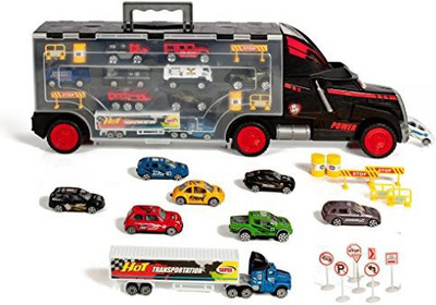 IQ Toys Thunder Wheels Car Carrier With 16 die cast Cars 2 Trailers & 19 accessories(Multicolor)
IQ Toys Thunder Wheels Car Carrier With 16 die cast Cars 2 Trailers & 19 accessories(Multicolor)