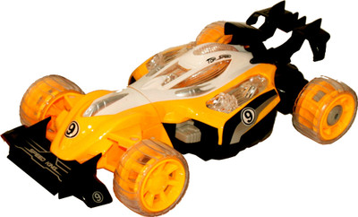 Adraxx 3 in 1 Mode RC Racing Car Toy(Yellow)