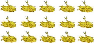 Home Delight 354 inch Yellow Rice Lights(Pack of 15)