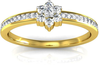 Avsar Minal 14kt Swarovski Crystal Yellow Gold ring