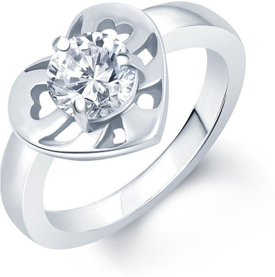 Sukkhi Solitaire Cubic Zirconia Alloy Cubic Zirconia Rhodium Plated Ring, White
Sukkhi Solitaire Cubic Zirconia Alloy Cubic Zirconia Rhodium Plated Ring, White