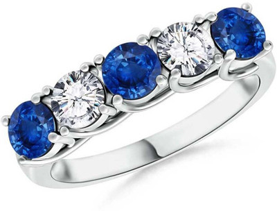 Kiara Jewellery Silver Cubic Zirconia Rhodium Plated Ring