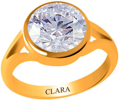 Clara Zircon 9.3 carat or 10.25ratti Panchdhatu Silver Cubic Zirconia Yellow Gold Plated Ring
Clara Zircon 9.3 carat or 10.25ratti Panchdhatu Silver Cubic Zirconia Yellow Gold Plated Ring