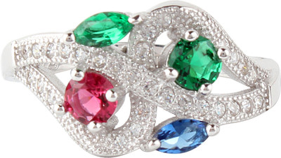 Oroca Arts Chain emzoasr128 Sterling Silver Sterling Silver Plated Ring