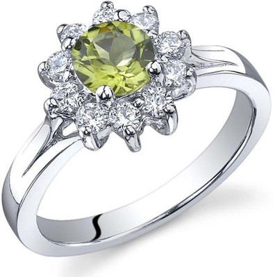 Kiara Jewellery Sterling Silver Swarovski Zirconia Rhodium Plated Ring, White