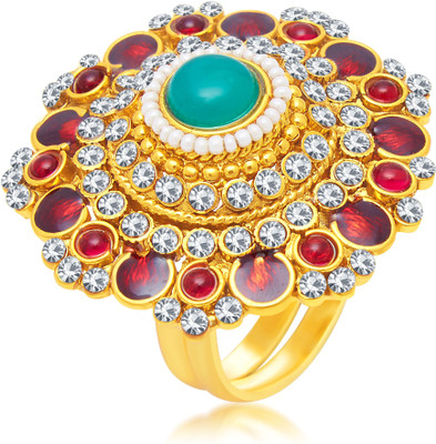 Sukkhi Gleaming Copper Gold-plated Plated Ring