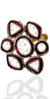 SuvidhaArts Designer Fashion Metal Cubic Zirconia Gold-plated Plated Ring, White;gold
SuvidhaArts Designer Fashion Metal Cubic Zirconia Gold-plated Plated Ring, White;gold