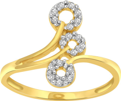 Cygnus 18kt Diamond Yellow Gold ring(Yellow Gold Plated)