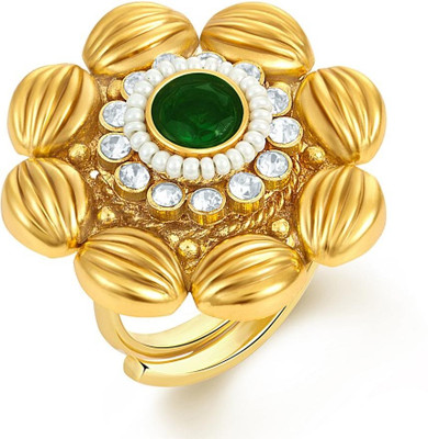 Sukkhi Artistically Alloy Cubic Zirconia Gold-plated, Rhodium Plated Ring, Gold;white
Sukkhi Artistically Alloy Cubic Zirconia Gold-plated, Rhodium Plated Ring, Gold;white