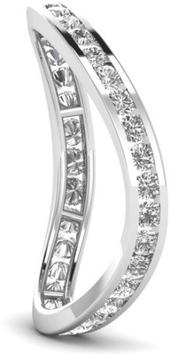 ICR Jewels Sterling Silver Cubic Zirconia Sterling Silver Plated Ring