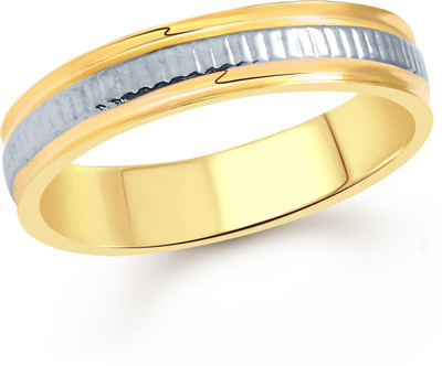 Vighnaharta Exclusive Plain Band Alloy 18K Yellow Gold Plated Ring