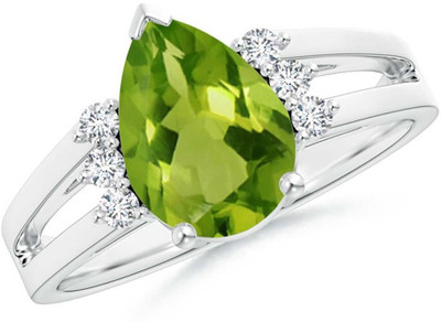 Kiara Jewellery Supriya Silver Swarovski Zirconia Rhodium Plated Ring
